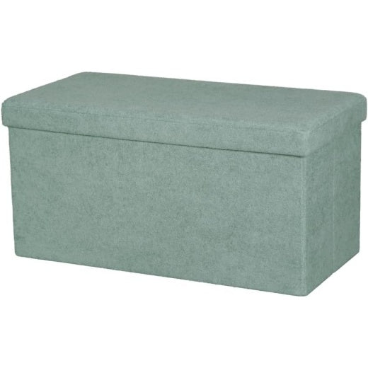 Pouf Contenitore Pieghevole Verde Salvia 76 x 38 x 38 cm